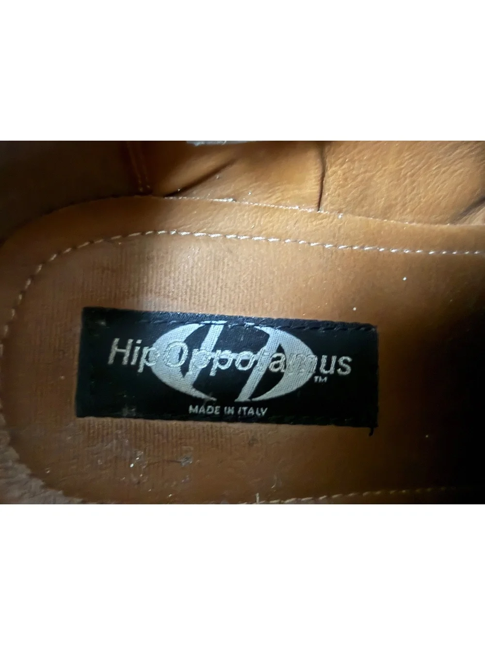 Vintage Hipopotamus derby / Oxford black leather lace-up shoes made in italy